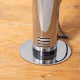 Pair of vintage 70s table lamps in chromed steel design targetti