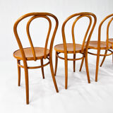 Vintage birch bentwood dining chairs 1960s