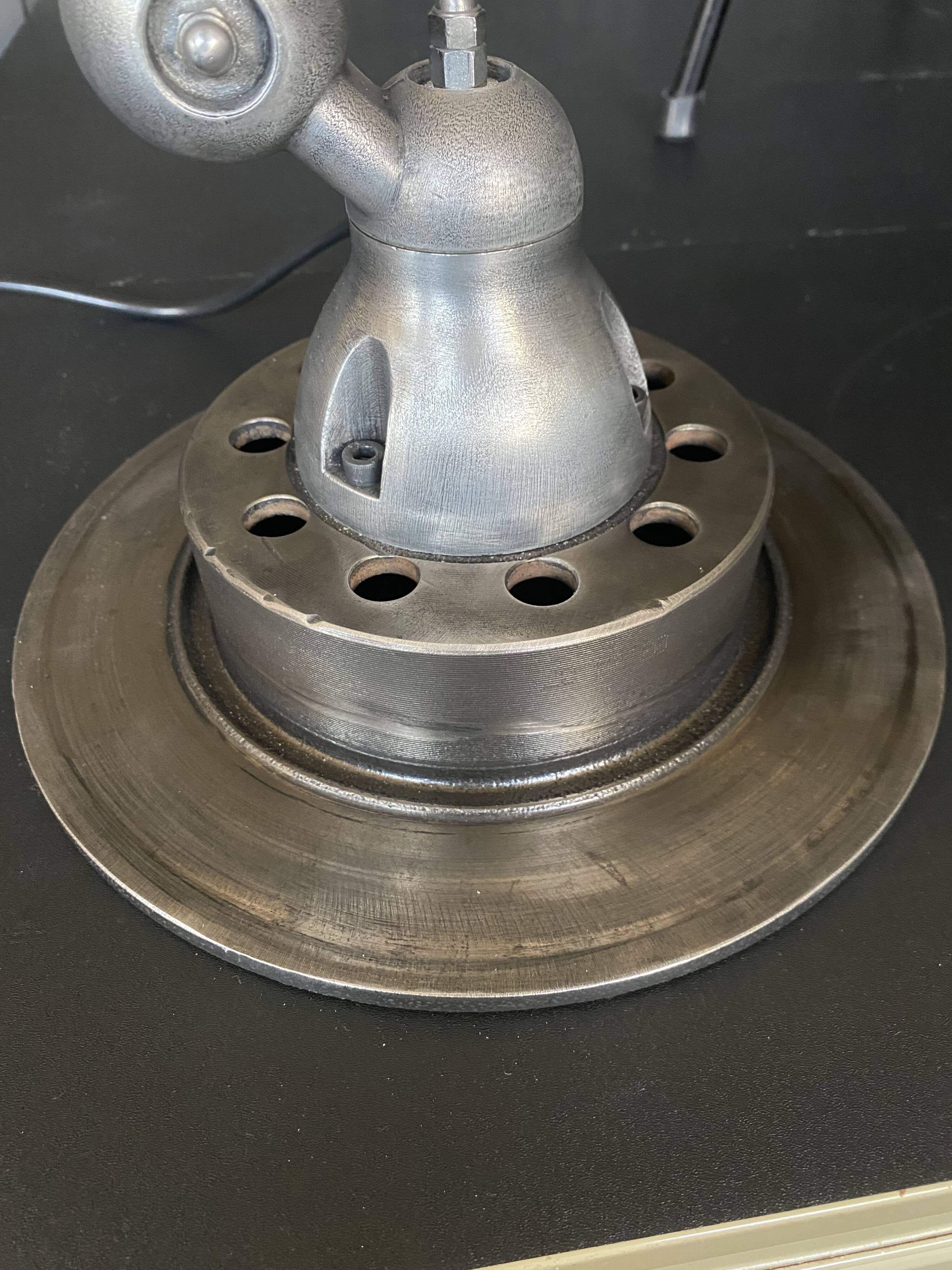 Lampe jieldé 1 bras patine graphite industriel vintage