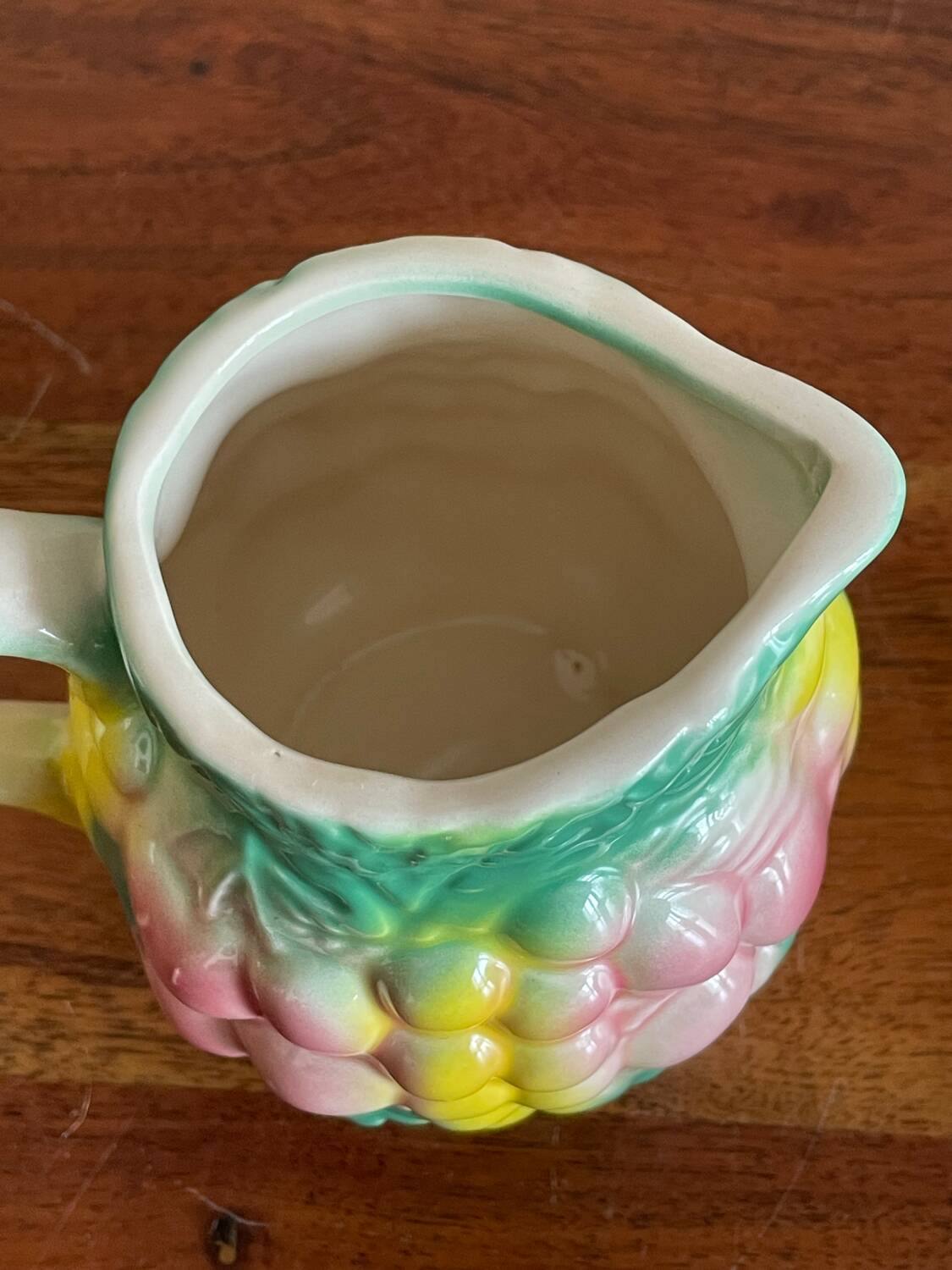 Milk jug, slipware pitcher