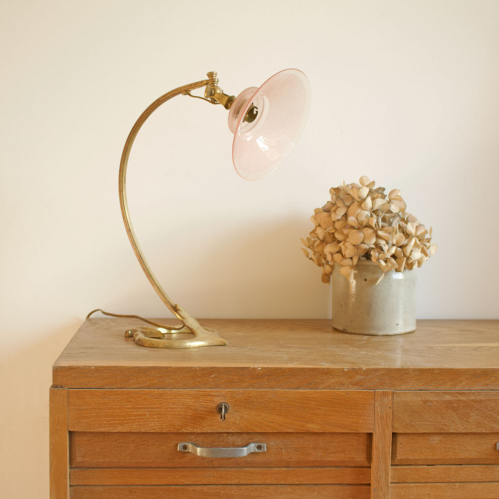 Bronze guided lamp by Auguste Delafontaine - late 19th century