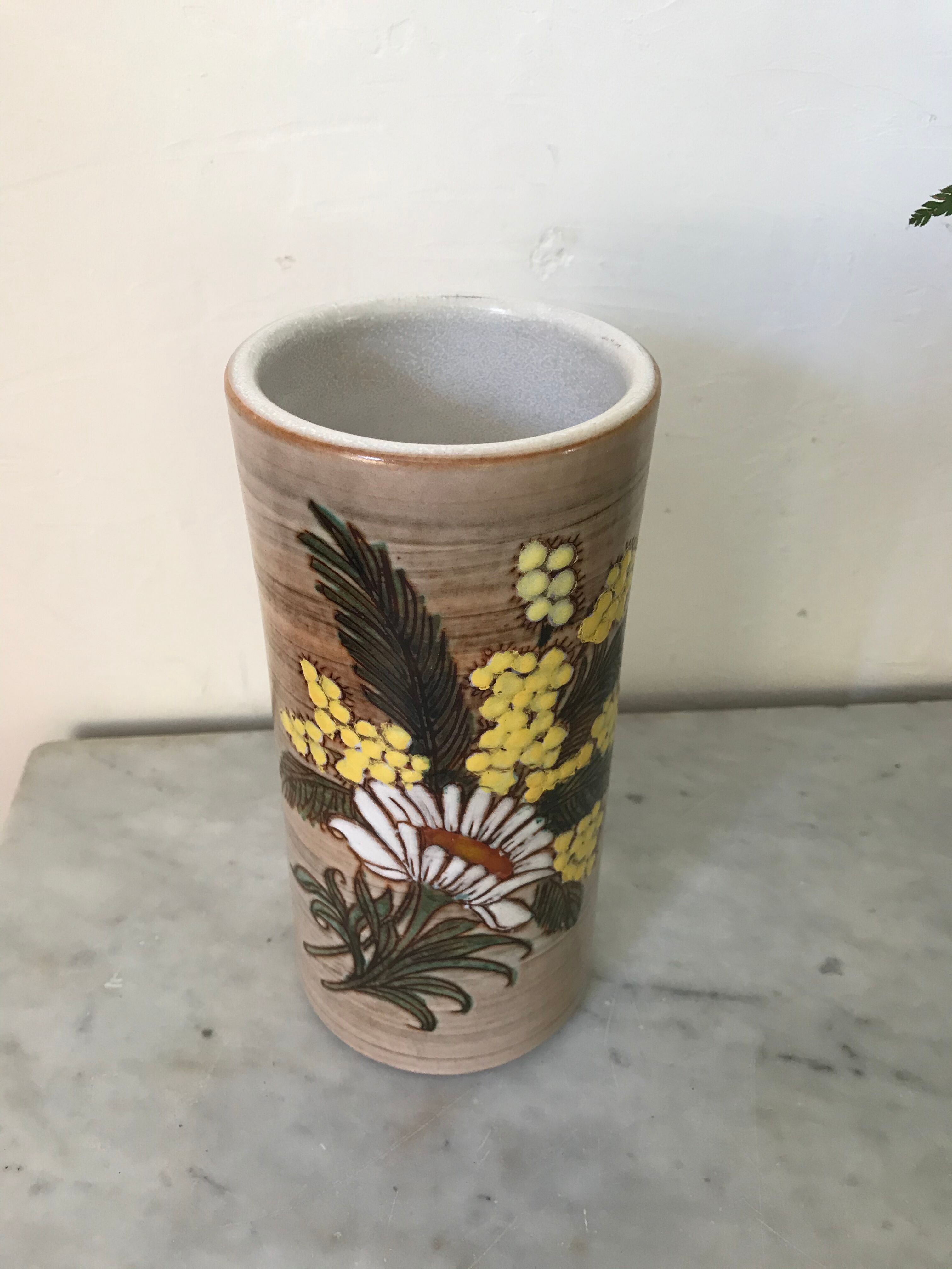 Vase with mimosa Fonck - Matéo