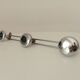 Vintage chrome wall coat rack from the 70s