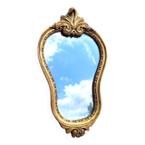 Small gilded mirror with pediment 1960