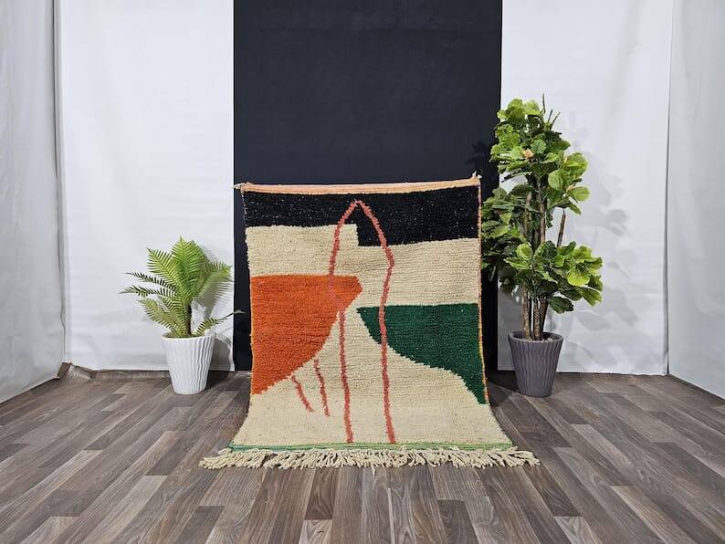 Modern Moroccan Berber rug size 140 x 260 cm