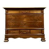 Napoleon III period chest of drawers in walnut circa 1850