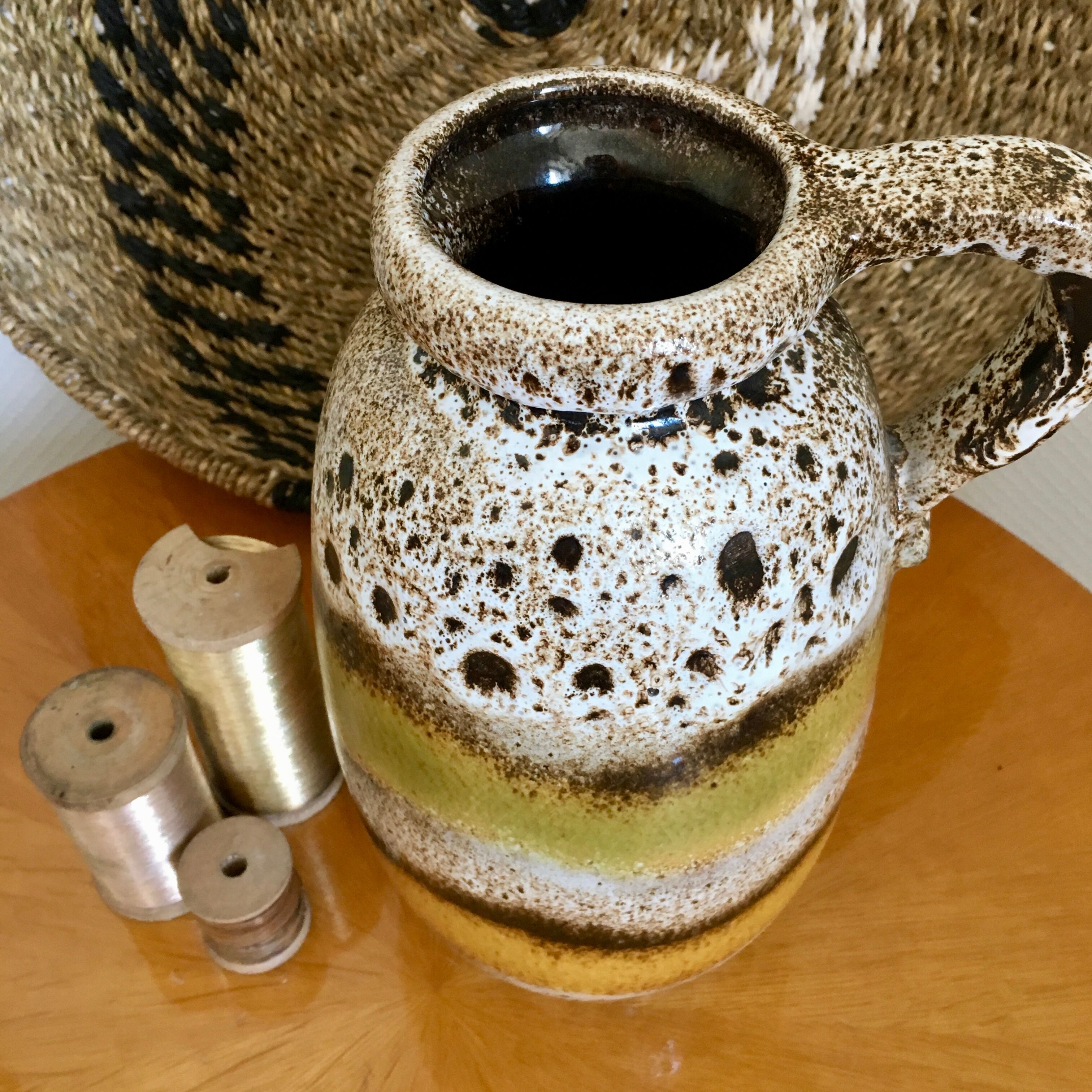 Vintage West Germany ceramic vase 1960s