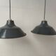 Pair of enamelled sheet metal suspensions