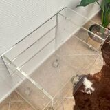 Table roulante design vintage en plexiglas – David Lange, Les Invisibles du