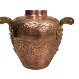 Important Art Nouveau copper jar circa 1900