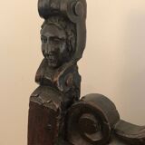 Set of an armchair and a pair of chairs in Italian Renaissance walnut