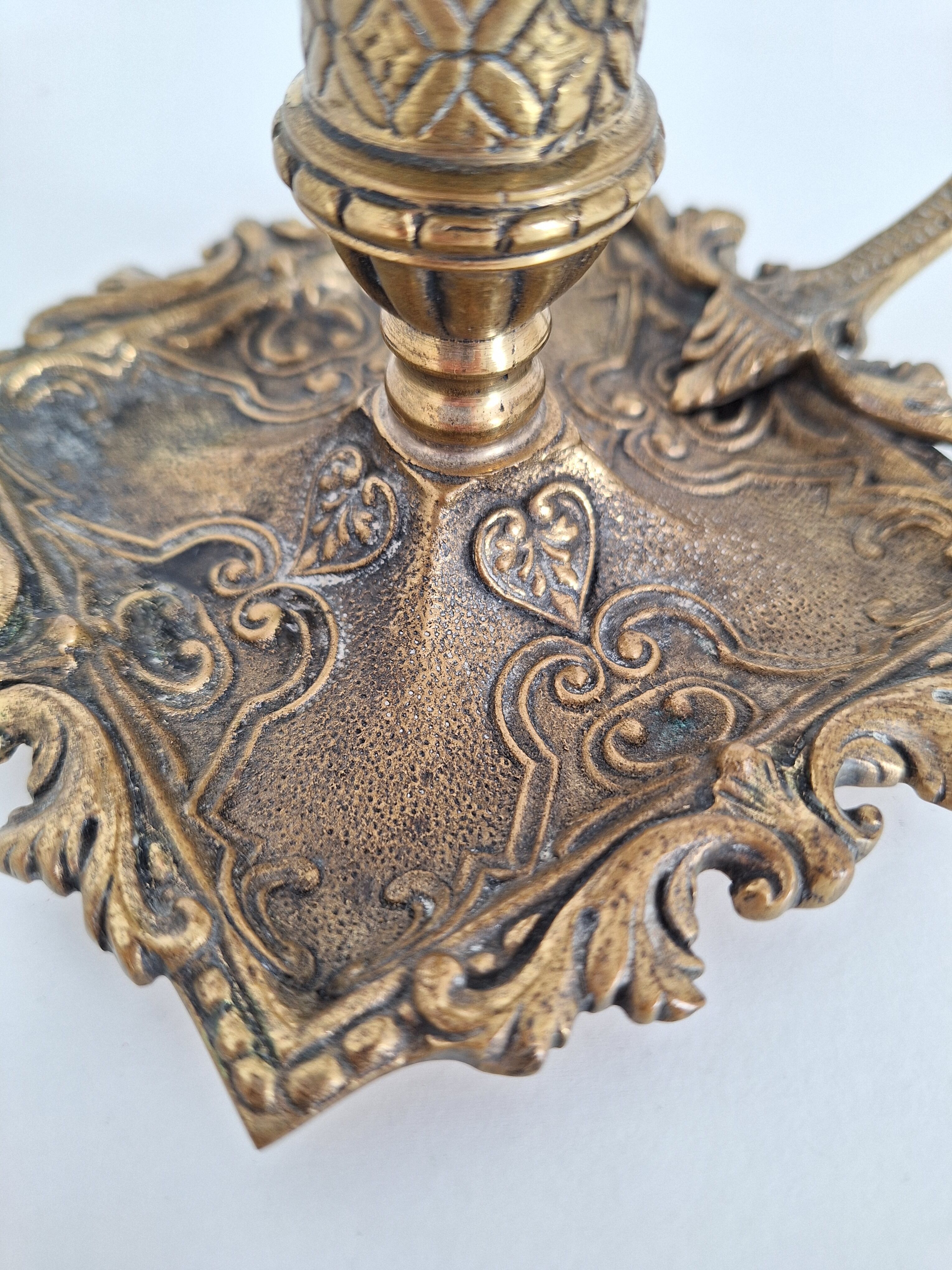 Vintage 19th bedroom candle holder