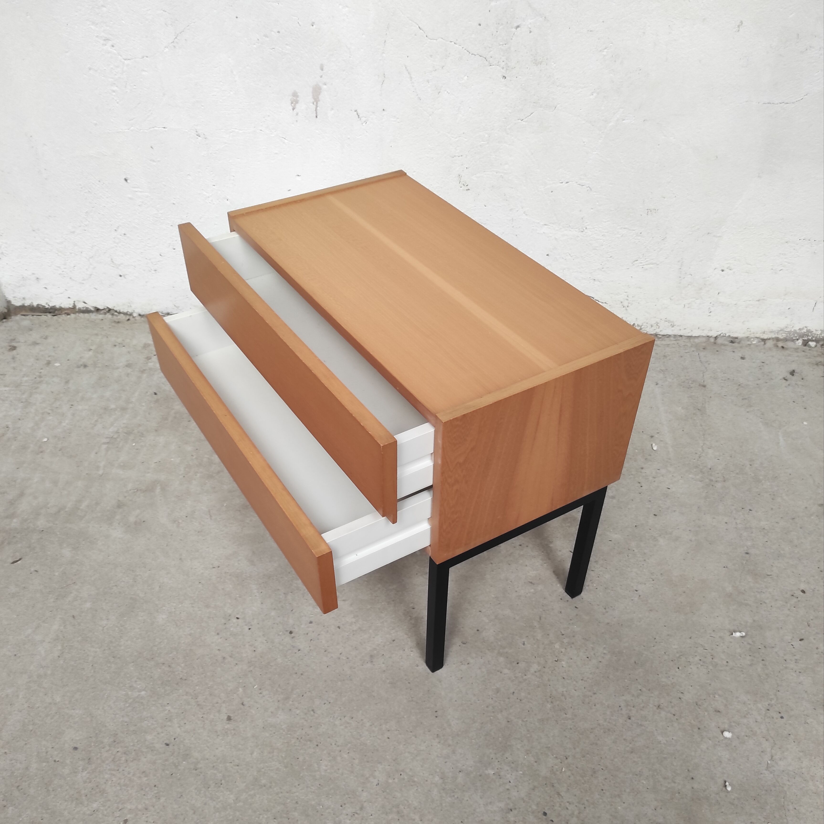 Pair of bedside feet metal, 1960