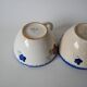 Trio of large cups digoin sarreguemines model mary-lou 194 0
