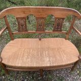 Oak bench and chair