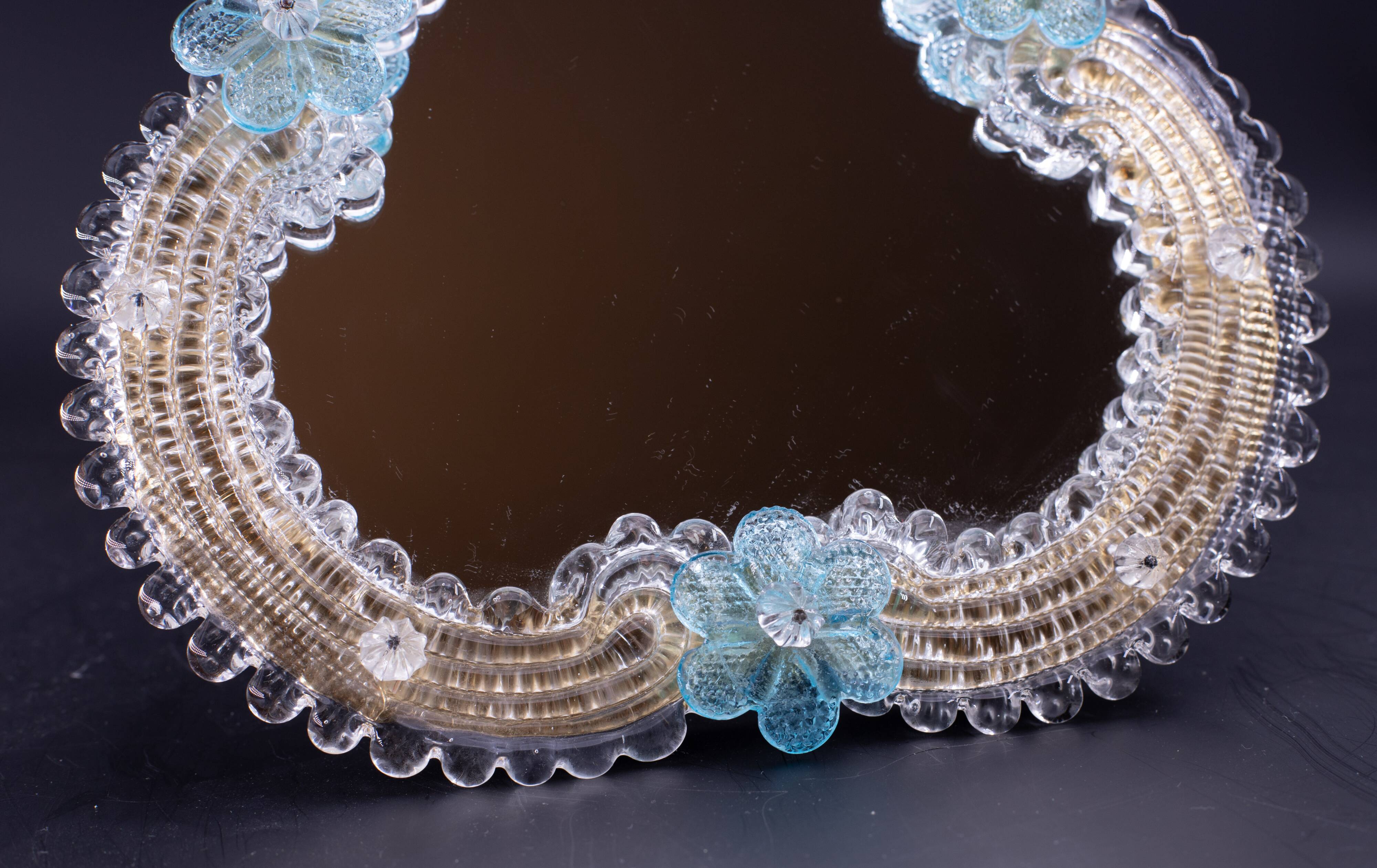 Classic Vintage Venetian Murano Glass Mirror, 1970s