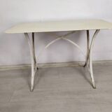 Table de jardin métal blanc