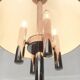 Italian space-style floor lamp from the 1960s with a stone base.
