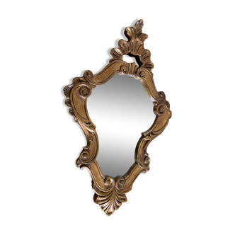 Golden mirror 28x44cm
