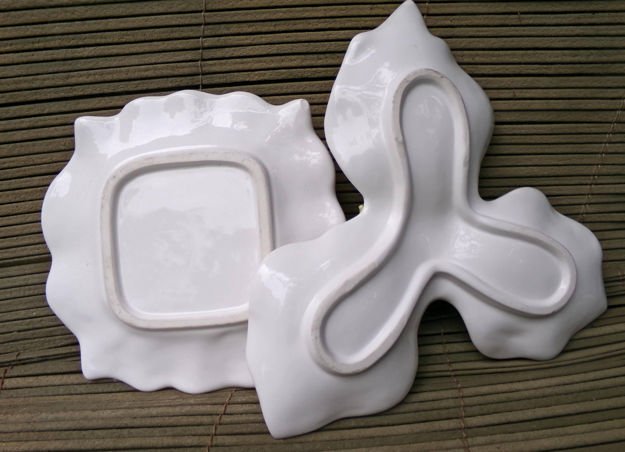 Set of 2 barbottine dishes