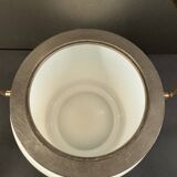 Antique white opaline glass candy dish, early 20th century