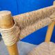 Chaise paillée bois clair vintage style Perriand