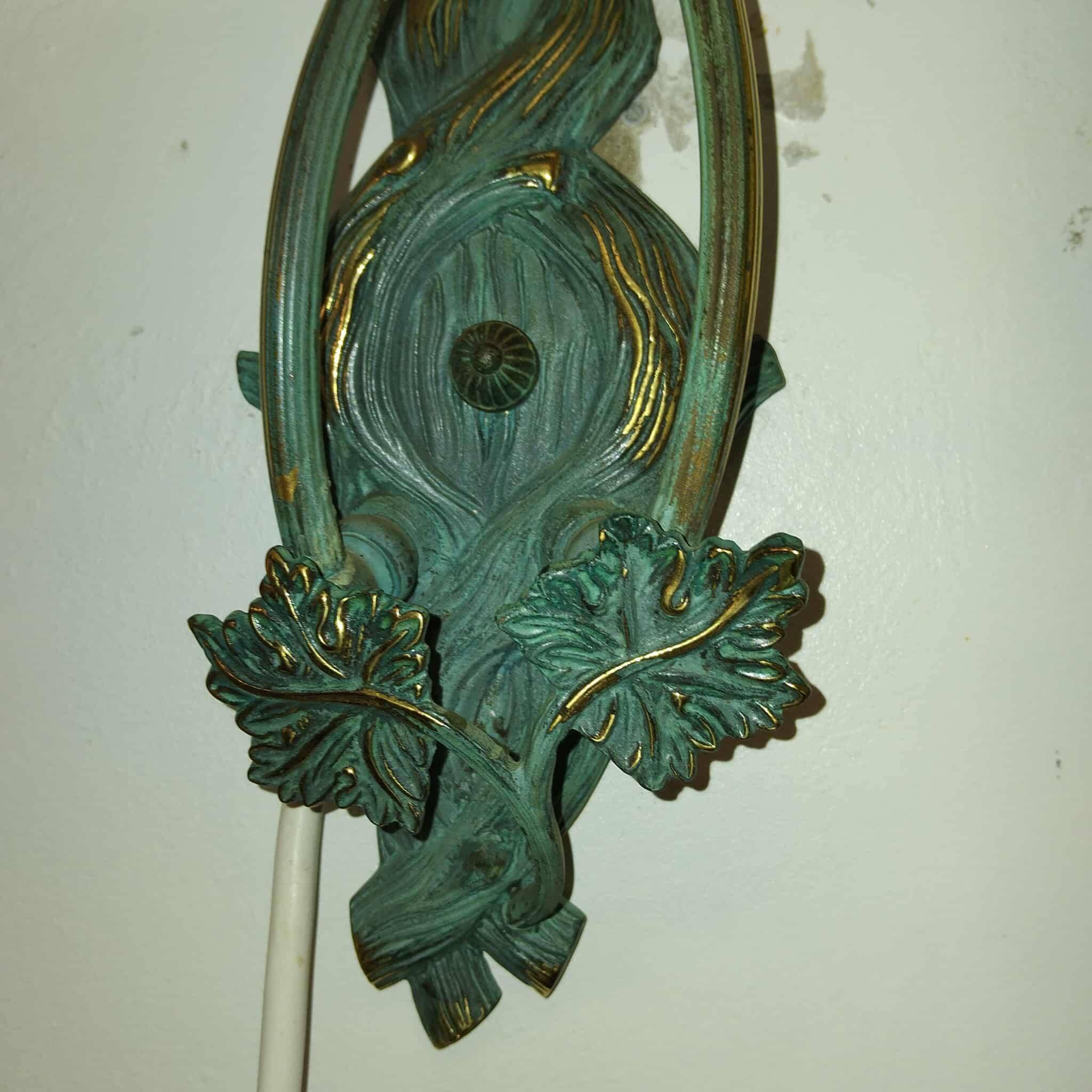 Pair of Hollywood Regency wall lights from the 60s/70s