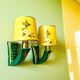 Paire d'appliques murales Art Déco en céramique verte française