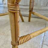 Set of four rattan chairs