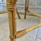 Lot de quatre chaises en rotin