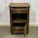 1950s Art Deco oak bedside table