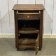 1950s Art Deco oak bedside table