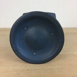 Modernist candle holder in blue ceramic