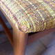 Set of 4 vintage Scandinavian chairs - Teak and mustard fabric