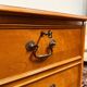 Classic English Chest of Drawers with leather inlay