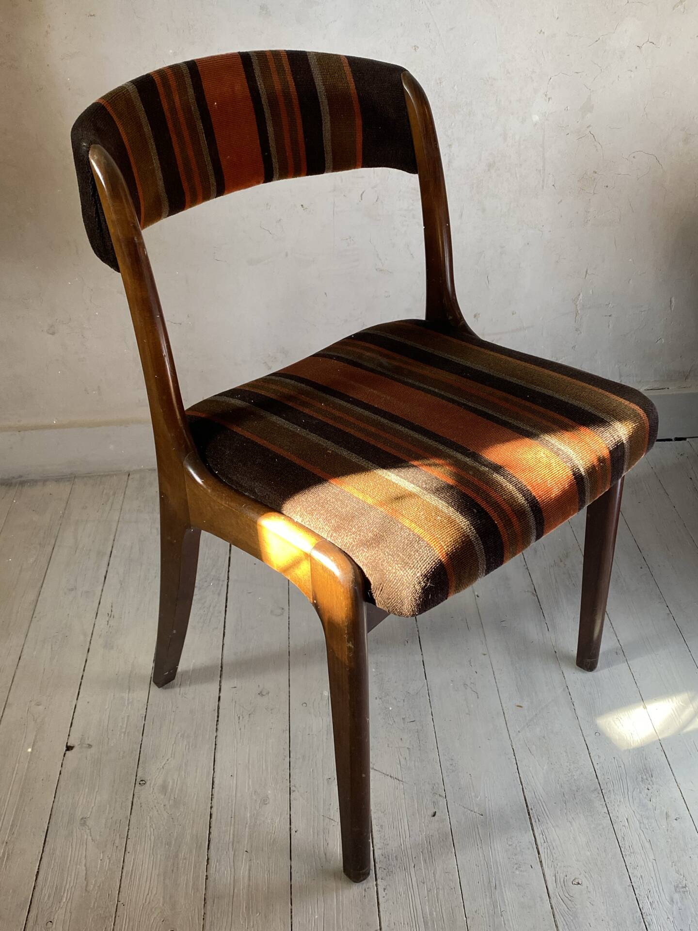 Fauteuil Baumann laine et bois