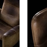 Fauteuil DS-50 vintage en cuir de buffle par De Sede