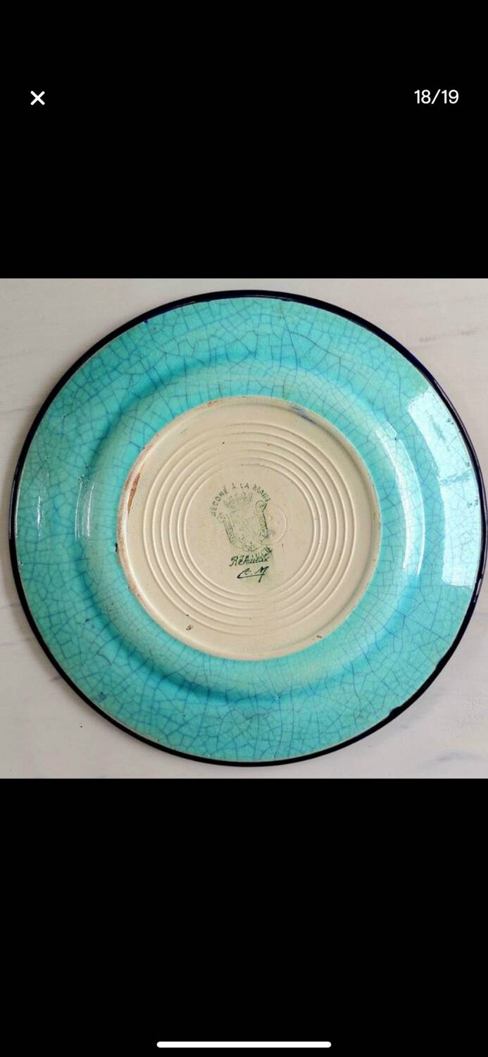 Longwy André Masson Plate