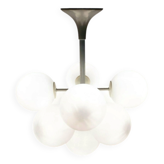 Suspension lamp chandelier Swiss Space Age mid-century by E. R. Nele for Temde, 1960s