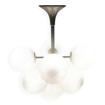 Suspension lamp chandelier Swiss Space Age mid-century by E. R. Nele for Temde, 1960s