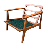 Danish armchair / Scandinavian design / Retro jungle pattern