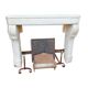 Stone fireplace