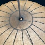 Modern mid-century German cocoon pendant lamp by Friedel Wauer for Goldkant Leuchten, 1960s.