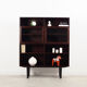 Bibliothèque en acajou, design danois, années 1970, fabriquée par Omann Jun