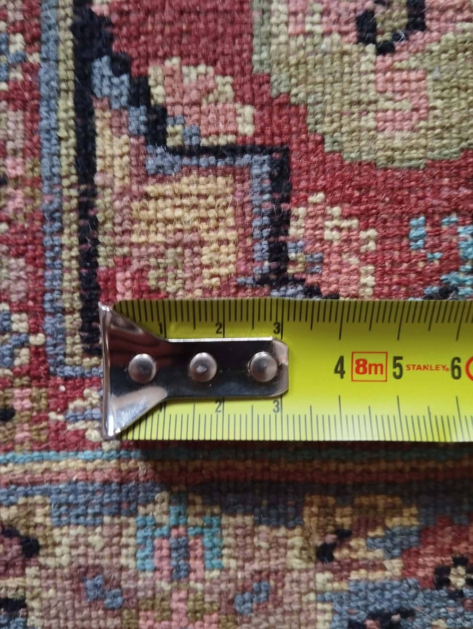 Handmade Pakistani wool and silk rug 122x77cm