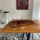Lucite tray and vintage chrome