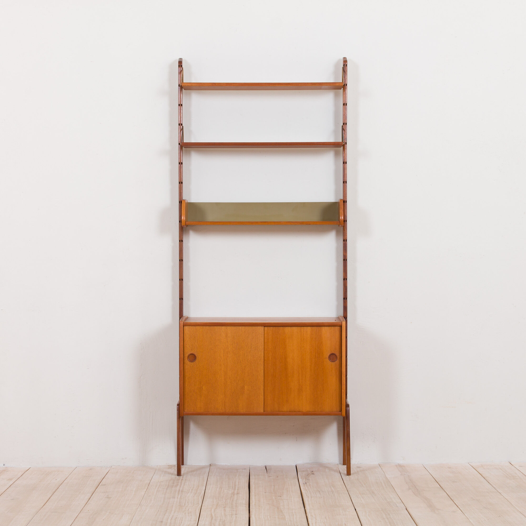 Norwegian free standing wall unit in teak by Torbjorn Afdal, 1960s