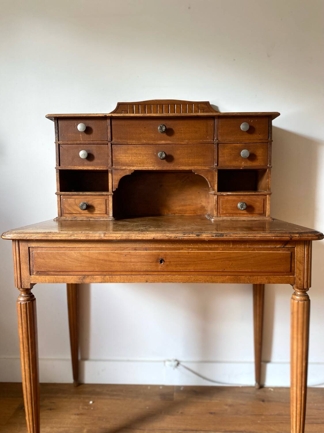 Antique solid wood desk/secretary