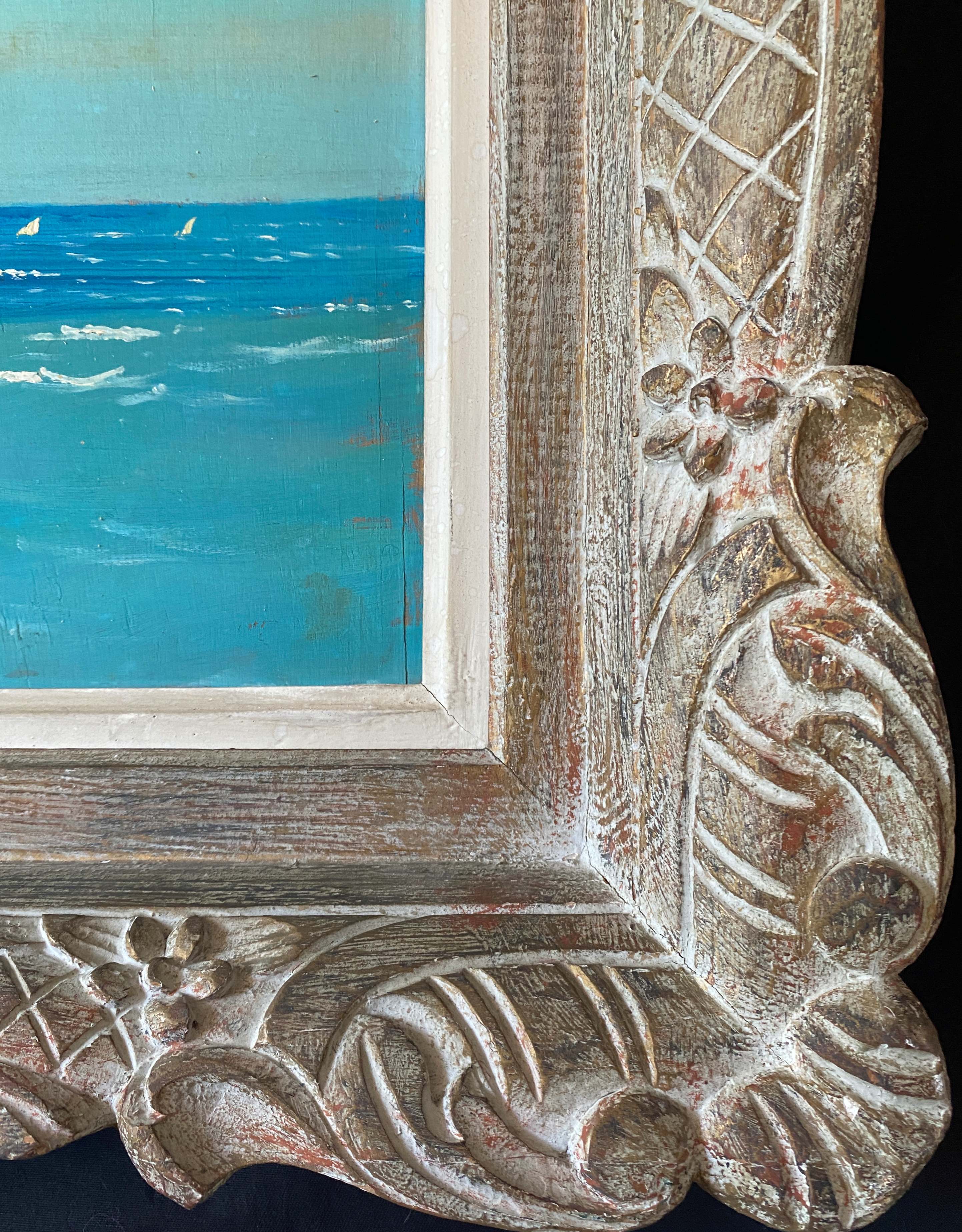 Orientalist painting marine algeria pierre faget-germain (1890-1961) skikda