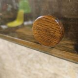 Wall shelf display cabinet library 1970